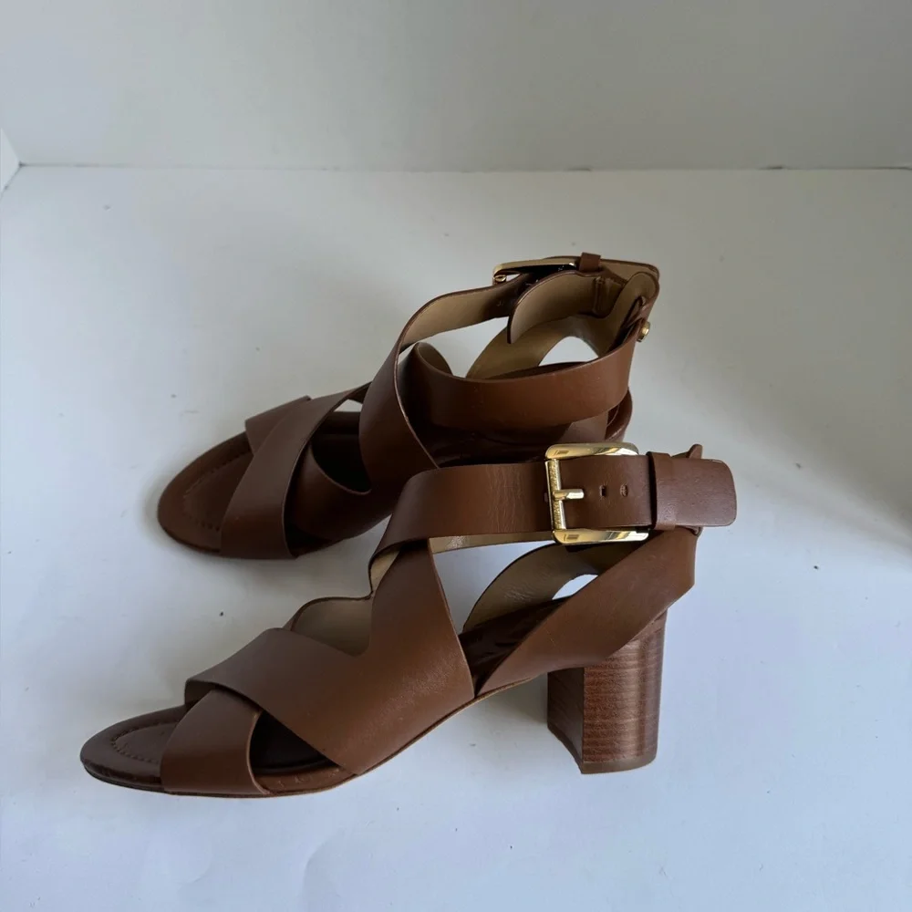 MICHAEL Michael Kors Maribella Brown Sandal Size 6.5 - Picture 10 of 15